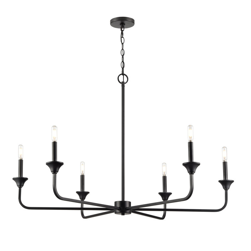 Herring 6 - Light 42" Wide Candle Style Classic / Traditional Chandelier