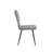 47.2” Round Dining Set With Glass Top Metal Base And 4 Gray Fabric Chairs For Kitchen Dining Living Room