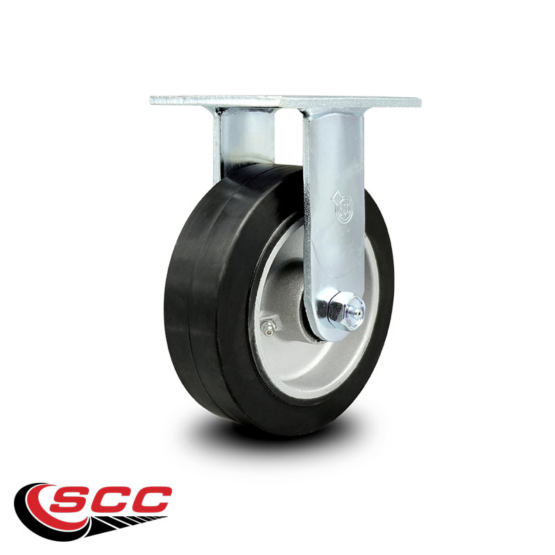 Rubber on Aluminum Caster