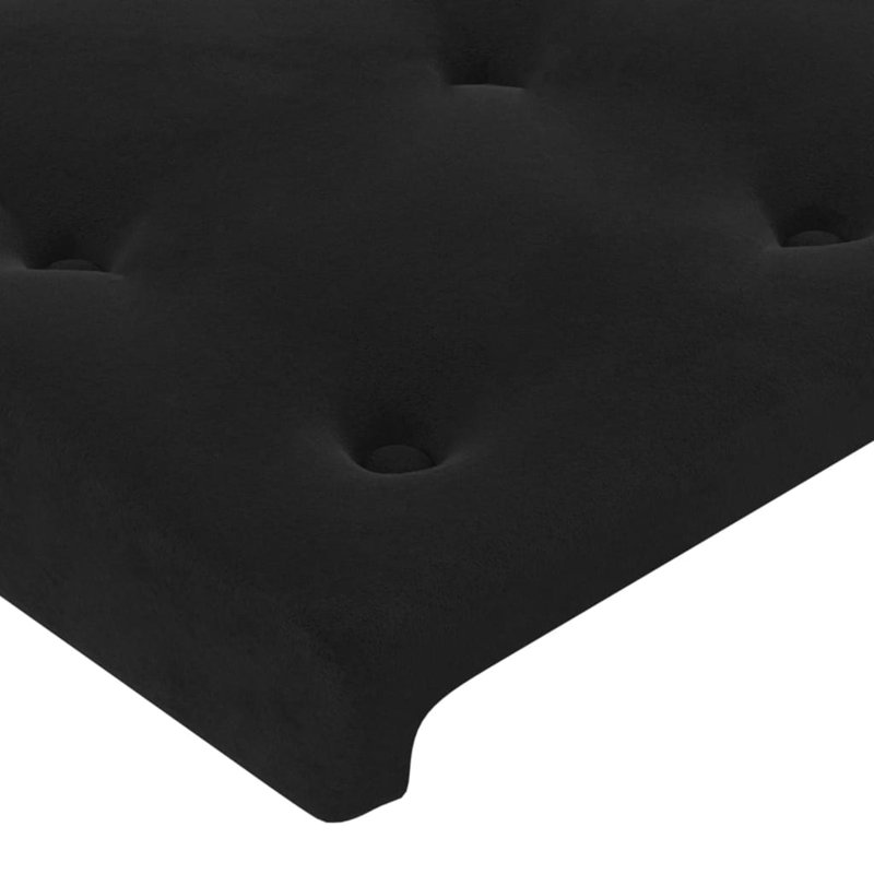 Headboard, 88cm H x 203cm W x 23cm D, Dark Grey Fabric
