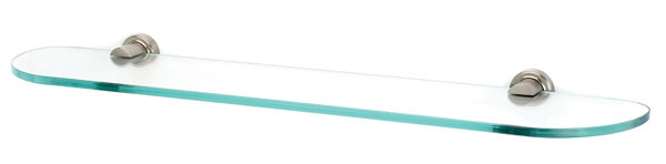 Infinity Wall Shelf, Satin Nickel, 24" W x 4.75" D