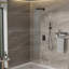 Pomme de douche double - Système de douche carré mural de 12 pouces avec valve brute-118534779