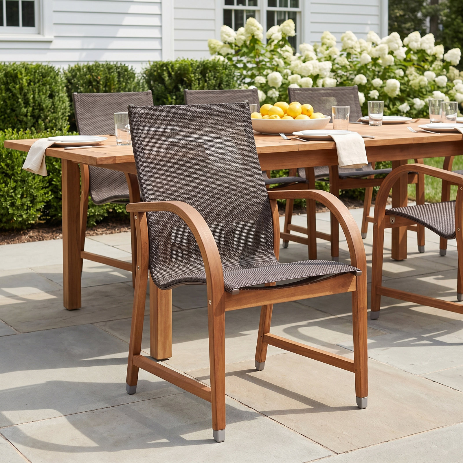 Alyisa Patio Side Chair, Brown