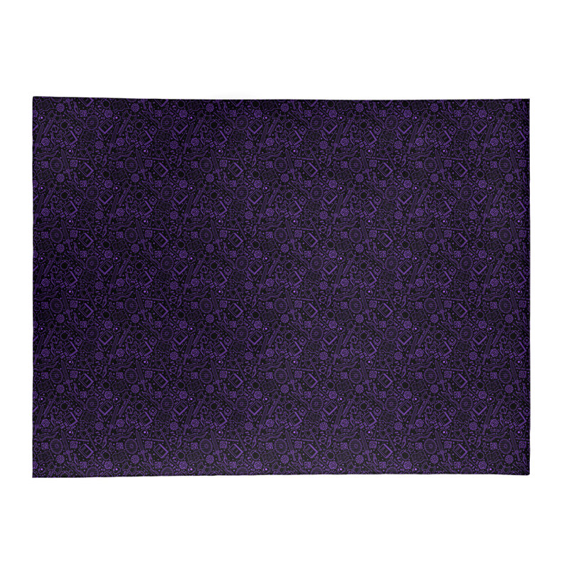 Tapis noir/mauve zone, Rectangle 9 pi x 12 pi