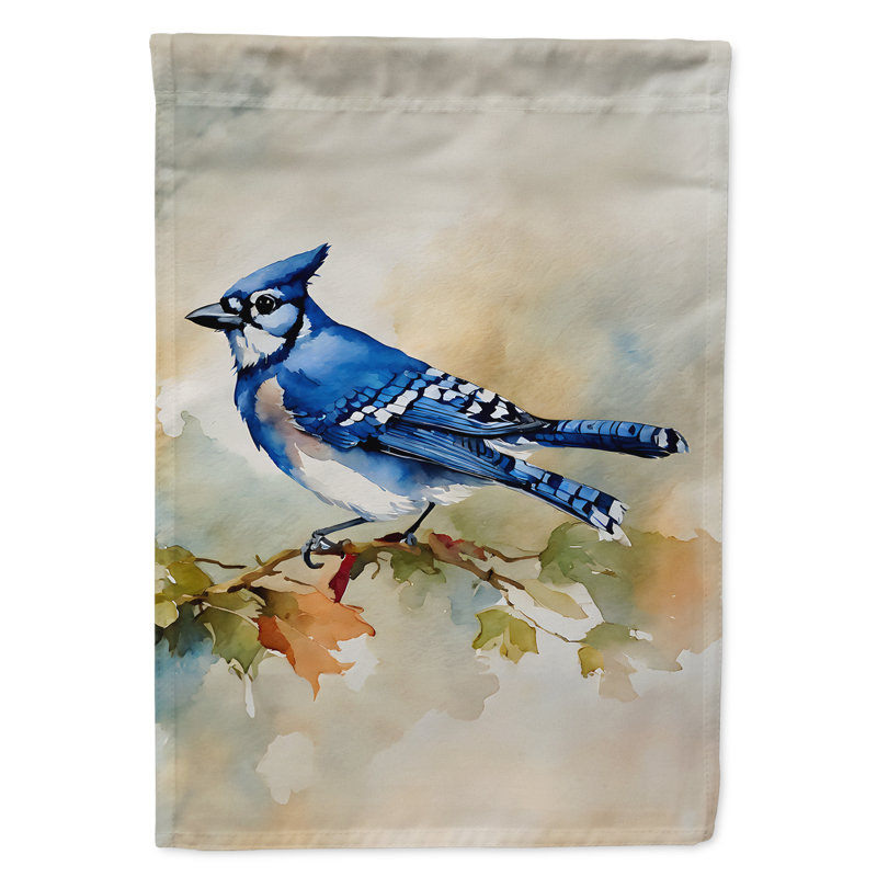 Drapeau de jardin bleu Jay_DAC3184