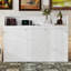 Lit simple simple TG avec bureau, lumière DEL et station de charge USB, blanc