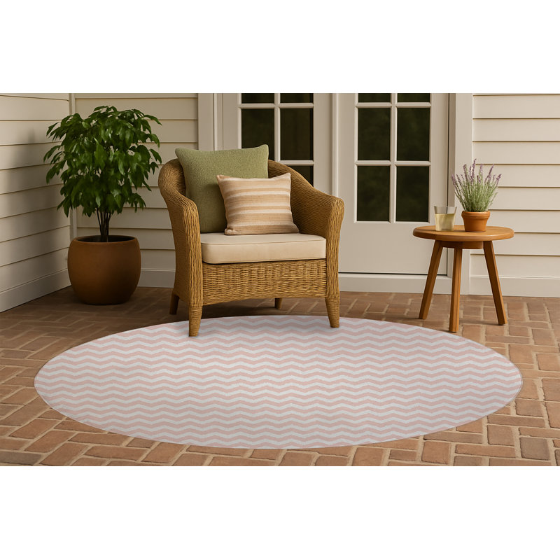 Tapis d'extérieur antidérapant Chevy Tribal, Rond 5 pi