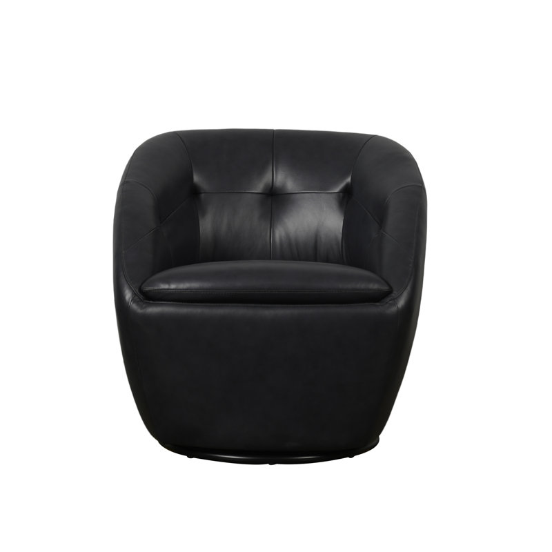 Fauteuil d'appoint pivotant Cladeus, Gris / Brun