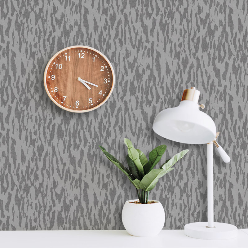 Rouleau de papier peint L 51,18 pi x l 41,64 po, Gris foncé