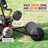 Tow-Behind Lawn Roller LLDPE, Steel, Black