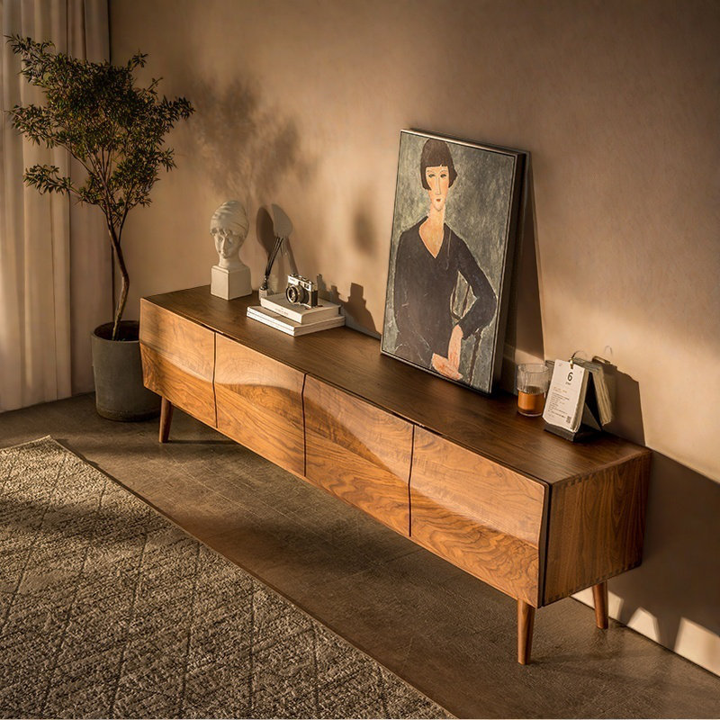 Meuble télé moderne de style nordique, 86.61"
