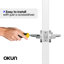 Brio Passage Door Lever Modern Concealed Design For (Hall & Closet) – Sleek Minimalist Style in Chrome-114645650
