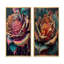 «Modern Blooming Rose», 2 pièces sur toile-1774968088-1774968086