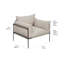Chaise de patio avec coussins Archipelago