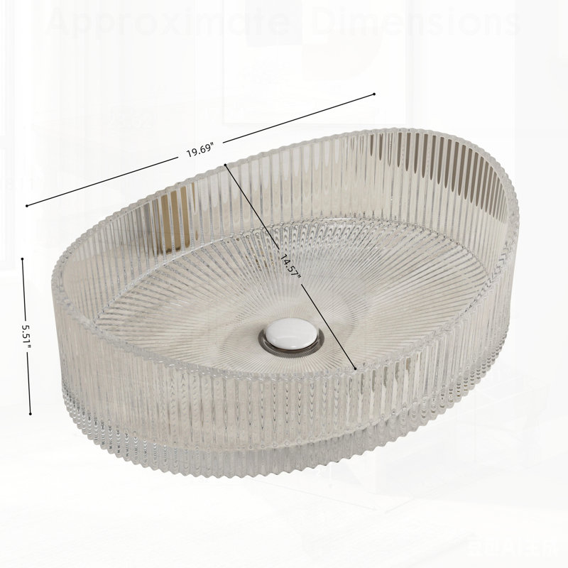 Elegant Yuanbao Shape Crystal Glass Bathroom Sink, Artistic Design for Modern and Stylish Countertops