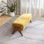 Chenille Upholstered Bench-1511173429