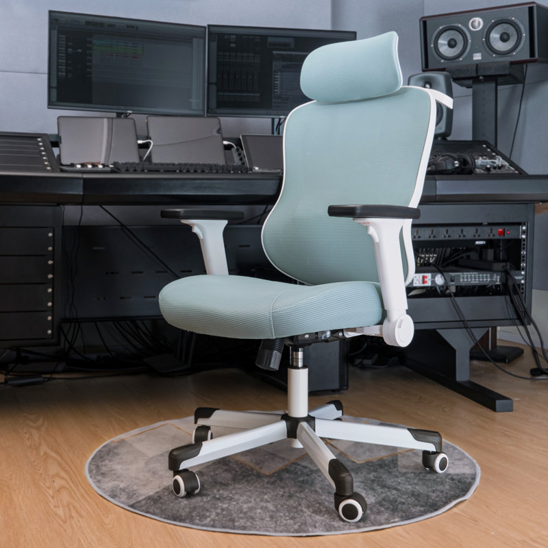 Fauteuil de bureau ergonomique Mawgan, Bleu