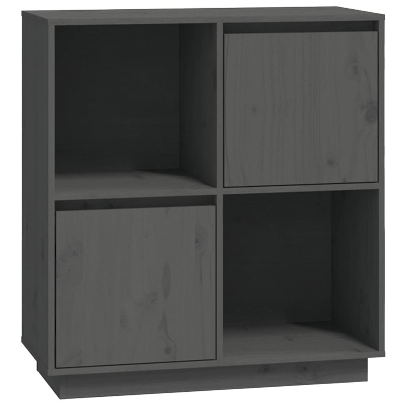 Polston 74cm Solid Wood Sideboard, Grey