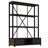 3-Shelf Metal Bookcase With Drawers For Home Office, Open Bookcase, Vintage Industrial Style Bookcase With LED