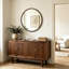Miroir rond brun pour cadre mural-516049288