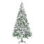 Tall Unlit Snow Flocked Pine Artificial Christmas Tree
