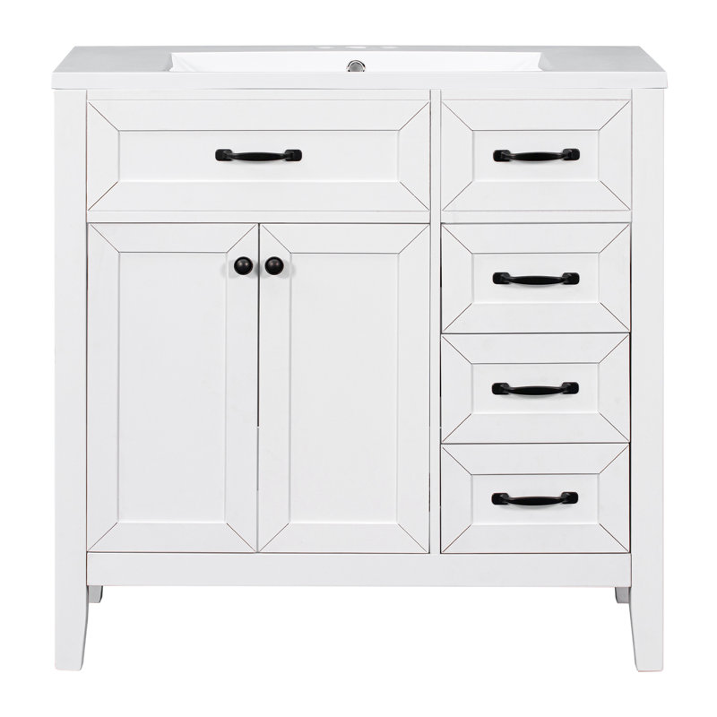 Meuble-lavabo blanc 36 po avec lavabo