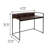 Austrinus Metal Base Writing Desk with Power Outlet