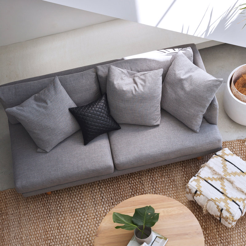 River Geometric Area Rug in Brown/White, Runner 2'7" x 13'1"