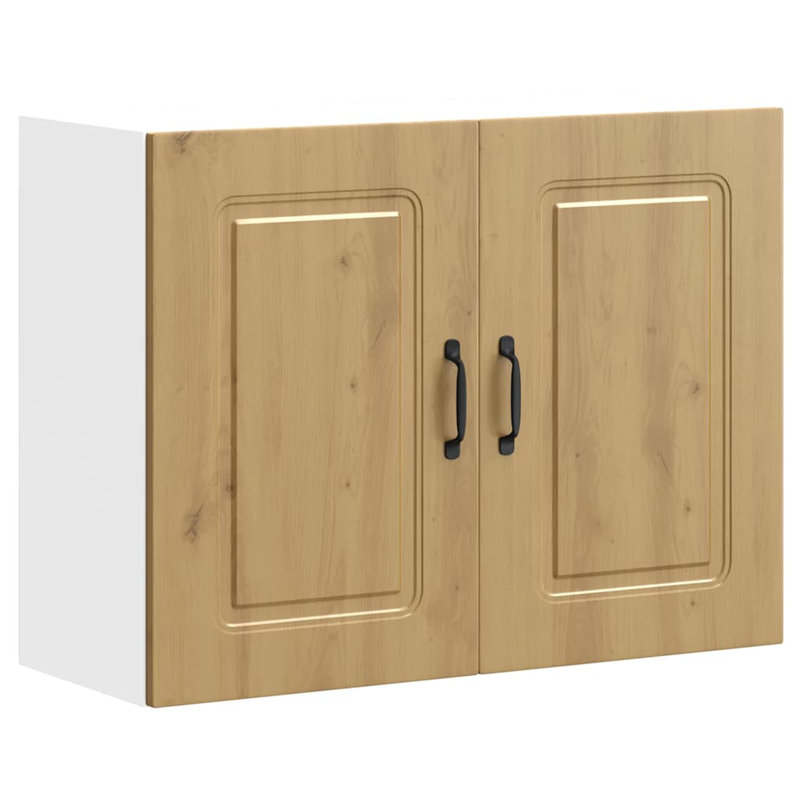 Kitchen Wall Cabinet Kalmar Engineered Wood, Artisan Oak, 60cm H x 80cm W x 31cm D