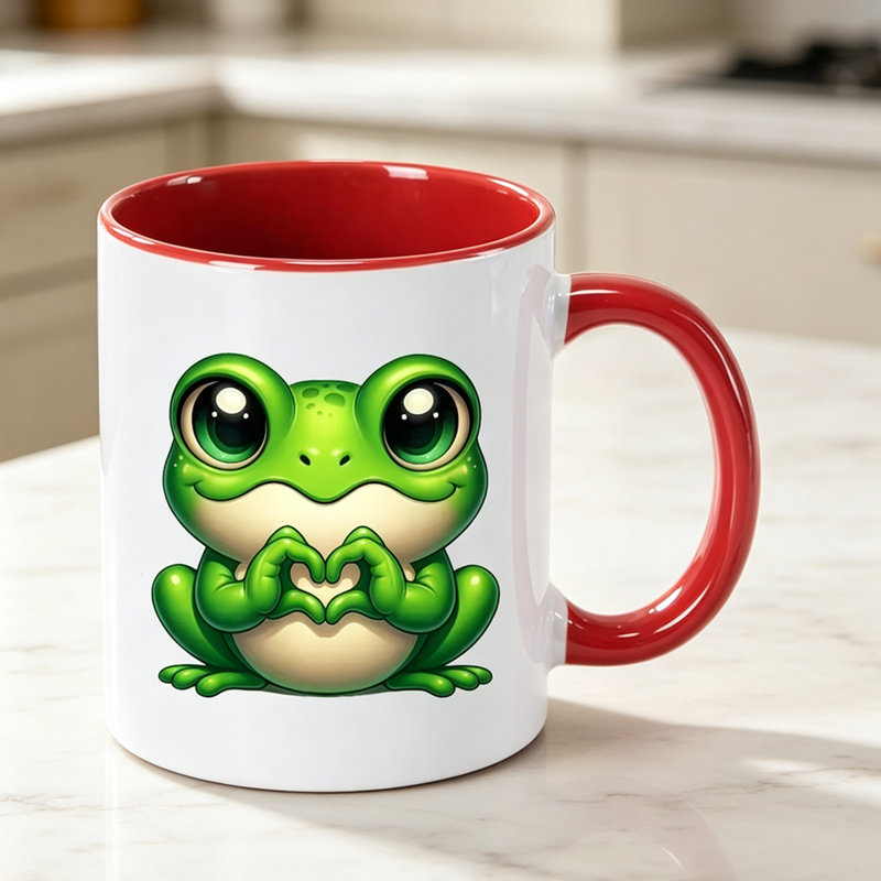 Ceramic Coffee Mug, Red
