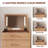 Oliver Solid Wood 3-in-1 Vanity Desk with Flip-Top Mirror, Hidden Chair, Adjustable LED Lighting and Power Outlet, Fully Assembled Makeup Vanity Table for Bedroom-234160897-234762628