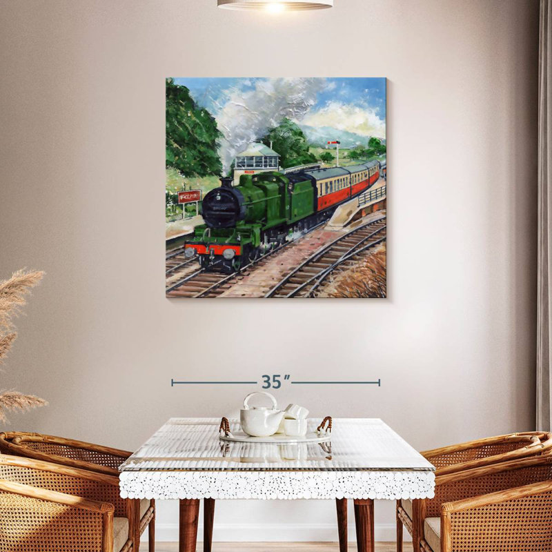 Mehar Steam Train II, 36" H x 36" W
