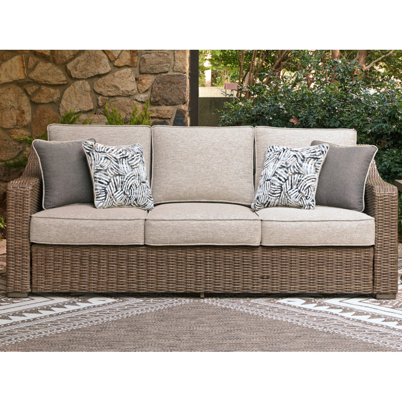 Canapé d'extérieur avec coussin Anikyn