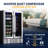 Newair 24” Built-in Dual Zone 18 Bottle and 58 Can Wine and Beverage Fridge in Stainless Steel 