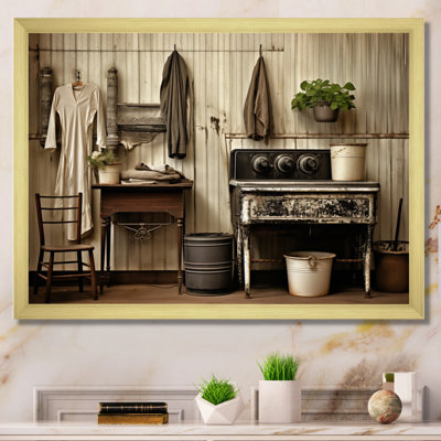 «Farmhouse Laundry Charm III», art mural