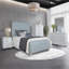 Commode blanche à 5 tiroirs avec pieds en métal