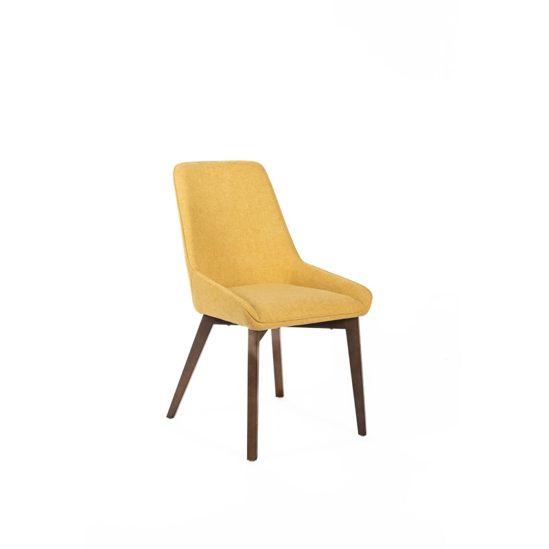 Cannelton Upholstered Upholstered Back Side Chair, Yellow