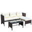 Outdoor Patio Furniture Sets 3 Piece Conversation Set Wicker Ratten Sectional Sofa With Seat Cushions