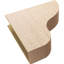 Bois de cèdre brut Greensboro TimberThane Corbel, apprêté brun clair-88299651