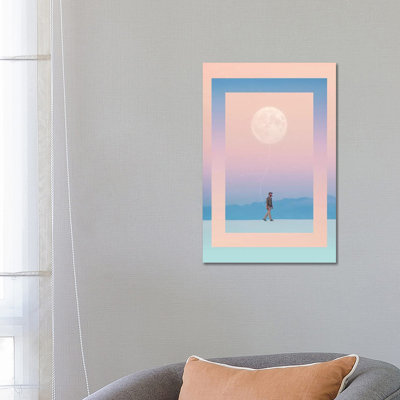 Moon Walker 1 Piece Wall Art on Canvas