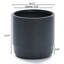 Grand pot de fleurs rond 14,1 "avec trou de drainage
