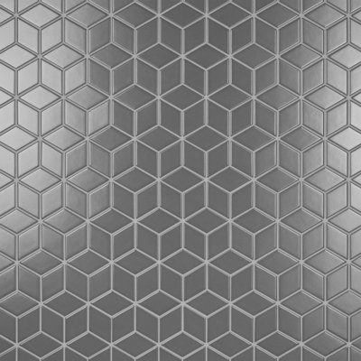 Metro Rhombus Porcelain Mosaic Wall and Floor Tile