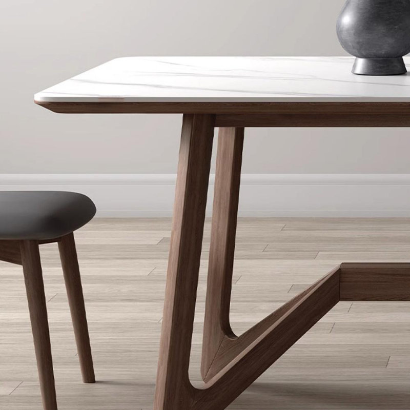 Ensemble de table et chaises de salle à manger de luxe moderne et simple, H 29,52 po x L 55,11 po x l 31,49 po