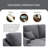 Upholstered U-Shaped Sectional Reversible