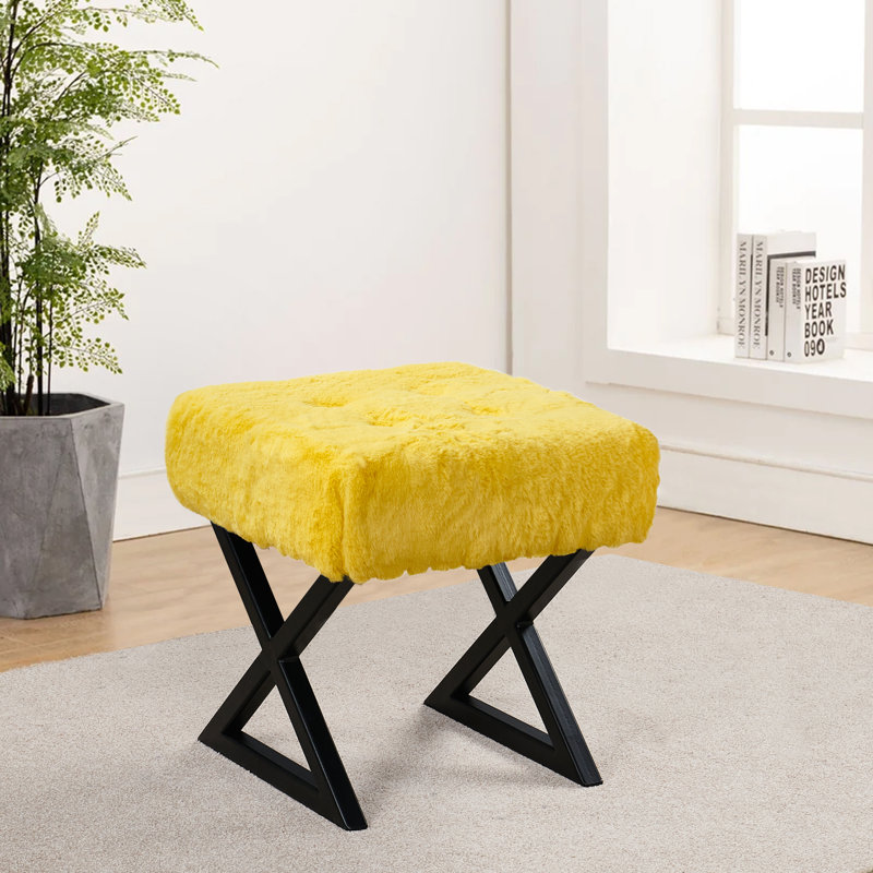Repose-pieds standard large 19 po Kabria, Jaune soleil