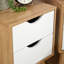 Clarinda Pair of 2 Drawer Scandi Bedside Table Units-816641181