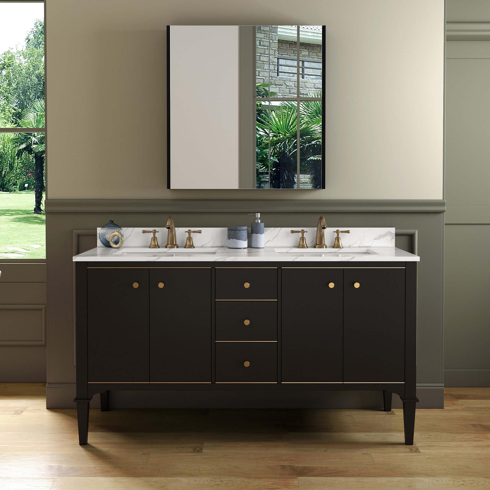 Breakwater Bay Saur 42'' Free Standing Single Bathroom Vanity with  Engineered Stone Top & Reviews