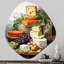 «Food Cheese Platter I - Cheese Nebula Shape», art mural en métal asymétrique-236258363