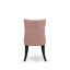 L'ensemble de salle à manger 7 pièces contient une table de cuisine rectangulaire et 6 chaises modernes en tissu de polyester rouge beige, noir sablé-1820037435