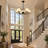 5-Light Dimmable Sputnik Modern Linear Chandelier-1362898526